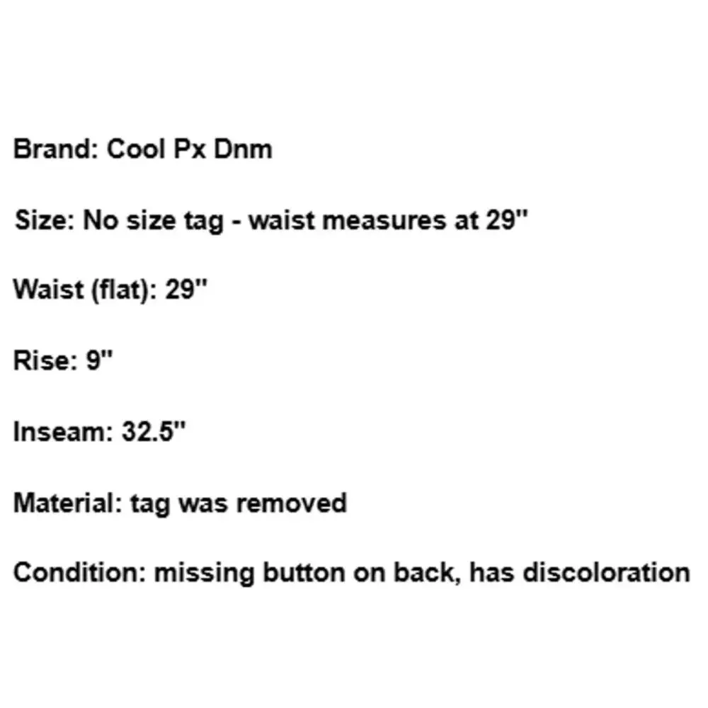 Y2K Distressed Grunge Skater Jeans Blue 29‎ Utility Streetwear Workwear Gorpcore